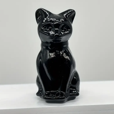 Obsidiaan Kattenbeeldje - Spiritualiteit - Spiritueelboek.nl