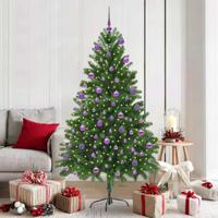 VidaXL Kerstboom met 300 led met standaard groen 180 cm pe