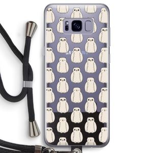 Uilen: Samsung Galaxy S8 Transparant Hoesje met koord