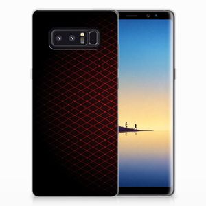 Samsung Galaxy Note 8 TPU bumper Geruit Rood