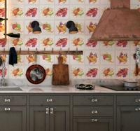Tegelstickers keuken fruit collage