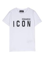 DSQUARED2 KIDS logo-print detail T-shirt - Blanc