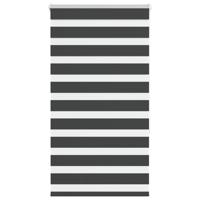 VidaXL Zebra rolgordijn 85x150 cm stofbreedte 80,9 cm zwart