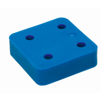 GB drukplaat zonder sleuf 20mm blauw; 48 per zak | 48 stuks - 17434720