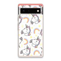 Rainbow Unicorn: Google Pixel 6 Transparant Hoesje