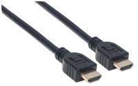 Manhattan 353939 HDMI-kabel HDMI Aansluitkabel HDMI-A-stekker, HDMI-A-stekker 2.00 m Zwart UL gecertificeerd, Ultra HD-HDMI - thumbnail