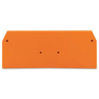 WAGO 280-326 Afsluit- en scheidingsplaat Oranje 100 stuk(s)