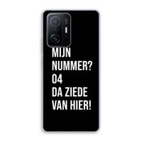 Da ziede van hier - Zwart: Xiaomi 11T Pro Transparant Hoesje