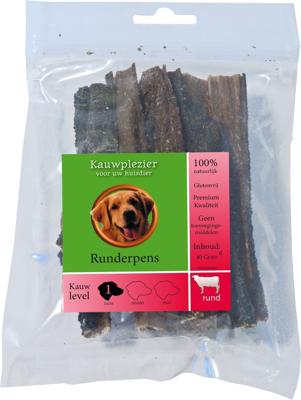 Natuurlijke snack zak runderpens 80 gram - Gebr de boon