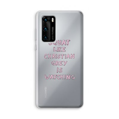 Christian Grey: Huawei P40 Transparant Hoesje