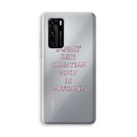 Christian Grey: Huawei P40 Transparant Hoesje