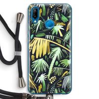 Tropical Palms Dark: Huawei P20 Lite Transparant Hoesje met koord