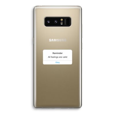 Reminder: Samsung Galaxy Note 8 Transparant Hoesje