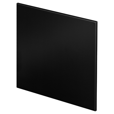 Whisper Design Ventilatierooster Vierkant (afvoer & Toevoer) Ø100mm - Vlak Kunststof - Mat Zwart