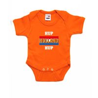 Oranje romper hup Holland hup Holland / Nederland supporter voor babys - thumbnail
