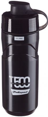 Polisport bidon thermal t500 polypropyleen 500 ml zwart/grijs