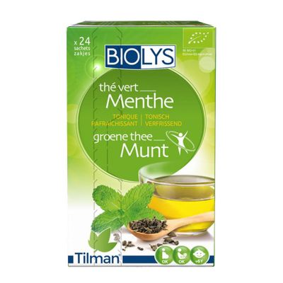 Biolys Groene Thee Munt Zakje 24