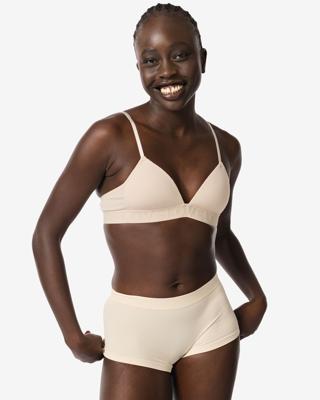 HEMA Damesboxer Naadloos Rib Nude (nude)