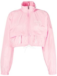 Prada veste Re-Nylon à coupe crop - Rose