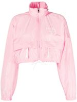 Prada veste Re-Nylon à coupe crop - Rose