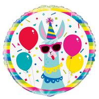 Lama Folieballon verjaardag