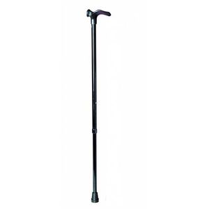 Dynalife wandelstok comfortgrip zwart links 76-99 cm