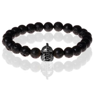 Memphis kralen armband Lavasteen Gladiator Black