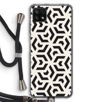 Crazy pattern: Samsung Galaxy A22 5G Transparant Hoesje met koord