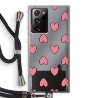 Ondersteboven verliefd: Samsung Galaxy Note 20 Ultra / Note 20 Ultra 5G Transparant Hoesje met koord
