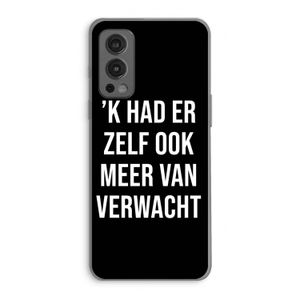 Meer verwacht - Zwart: OnePlus Nord 2 5G Transparant Hoesje