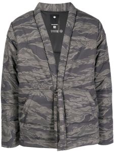 Maharishi veste matelassée à imprimé camouflage - Gris