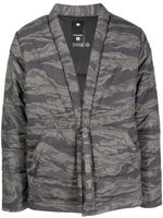 Maharishi veste matelassée à imprimé camouflage - Gris