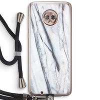 Gestreepte marmer: Motorola Moto G6 Transparant Hoesje met koord Gestreepte marmer: Motorola Moto G6 Transparant Hoesje met koord