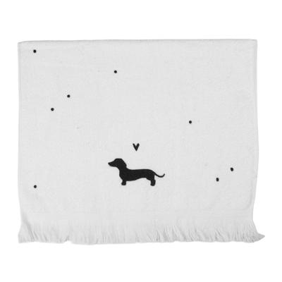 Gastendoekje Zwart Wit Teckel Gastendoekje Zwart Wit Teckel