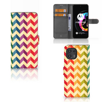 Motorola Edge 20 Lite Telefoon Hoesje Zigzag Multi Color - thumbnail