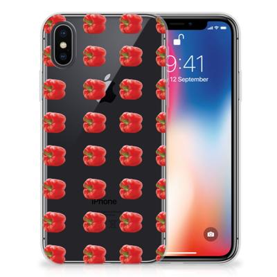 Apple iPhone X | Xs | Siliconen Case | Paprika Red