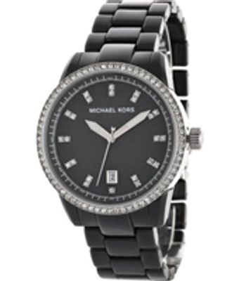 Horlogeband Michael Kors MK5370 Kunststof/Plastic Antracietgrijs 18mm