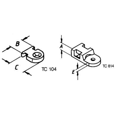 HELU TC 104 Bevestigingssokkel Schroefbaar 91040-1000 Hittebestendig Transparant 1000 stuk(s)