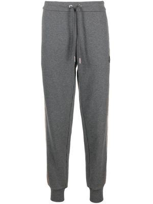 Moncler pantalon de jogging à détails rayés - Gris