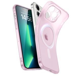 iPhone 13 Pro Zero Clear Case (HaloLock) Frosted Pink