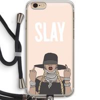 Slay All Day: iPhone 6 PLUS / 6S PLUS Transparant Hoesje met koord