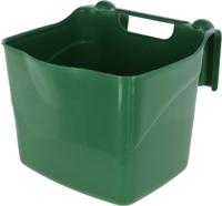 Voerbak kunststof hangon groen 22l