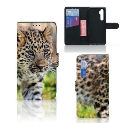 Xiaomi Mi Note 10 Lite | Telefoonhoesje | Met pasjeshouder | Baby Luipaard