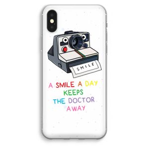 Smile: iPhone XS Max Transparant Hoesje