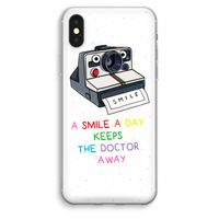 Smile: iPhone XS Max Transparant Hoesje Smile: iPhone XS Max Transparant Hoesje