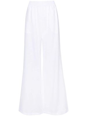Fabiana Filippi pantalon en lin à coupe ample - Blanc