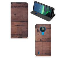 Nokia 1.4 Book Wallet Case Old Wood