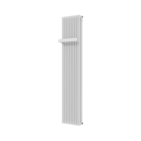 Vipera Corrason dubbele badkamerradiator 40 x 180 cm centrale verwarming hoogglans wit zij-en middenaansluiting 2.238W