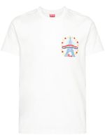 Kenzo t-shirt en coton à broderies - Blanc