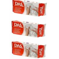 Dasklei Boetseer klei - 3x - 500 gram - wit - hobby materiaal - knutselen - kleien - kinderen